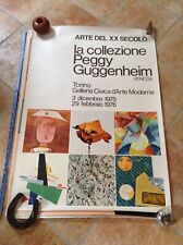 POSTER MANIFESTO MOSTRA COLLEZIONE GUGGENHEIM TORINO 1975 GAM TORINO 100X70
