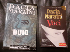 2 LIBRI DACIA MARAINI - RIZZOLI / CORRIERE DELLA SERA: BUIO, VOCI (G43)