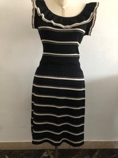 Valentino originale abito donna tg M bianco e nero cotone/ woman dress