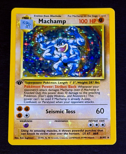 Pokemon machamp 1999 - machamp, 1°