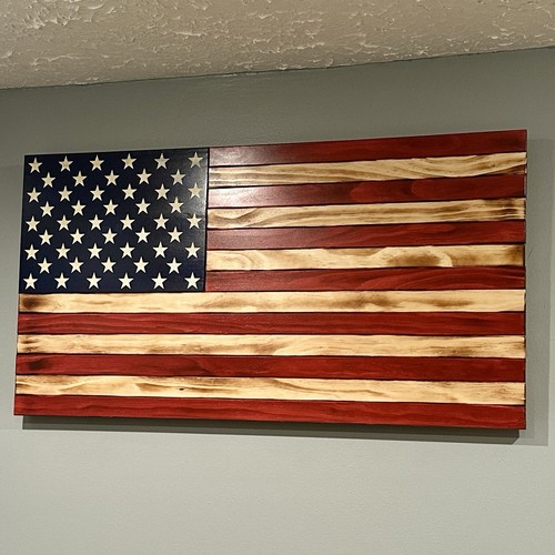 Bandiera americana legno - bandiera,