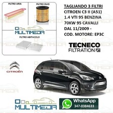 KIT TAGLIANDO 3 FILTRI TECNECO