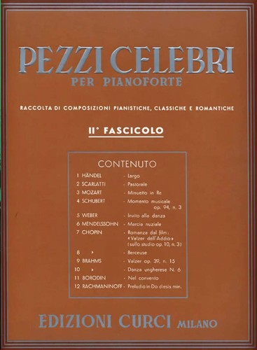 Pezzi celebri per pianoforte - pezzi,