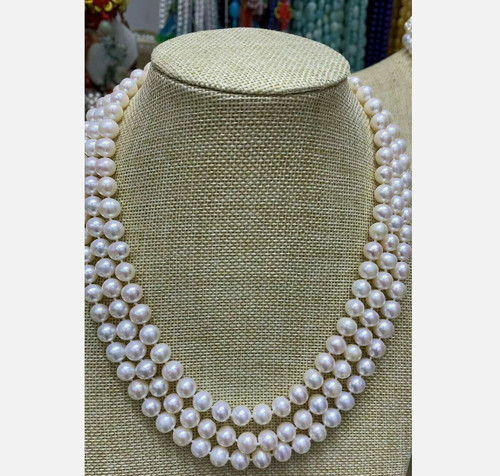 Collana fili aaa 8mm perle - aaa, 7-8mm