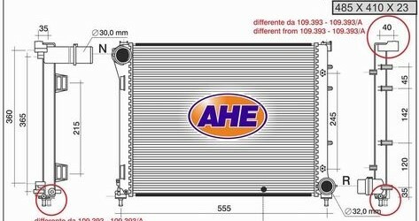 Radiatore fiat 500 - 500, c