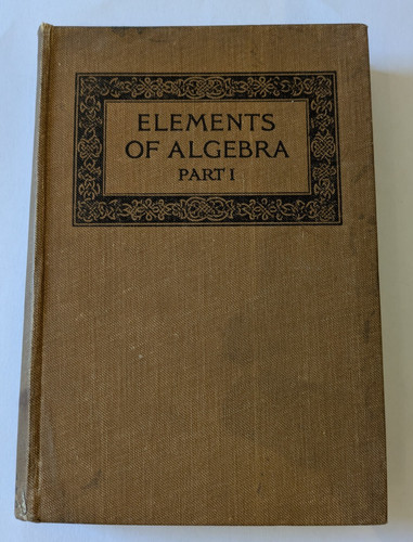 Elements algebra part 1 - of,