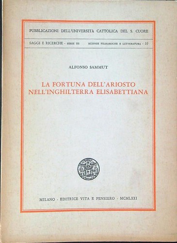 Fortuna dell ariosto - la, dell'ariosto