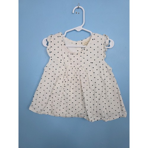 Top bianco pois - top,