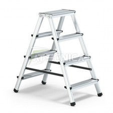 Scala doppia in alluminio con 4 gradini pieghevole Atecnica
