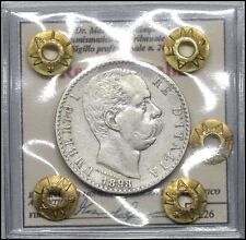 Regno d'italia Umberto I 2 Lire 1898 Rara monete italiane Argento periziata