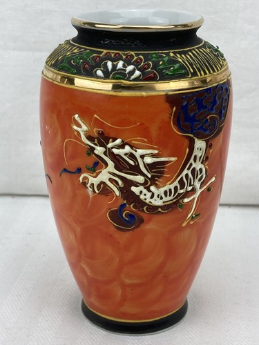 Vaso giappone drago smaltato - vaso,