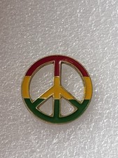 pin's Peace And Love Rasta