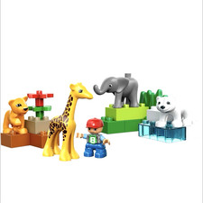 LEGO Duplo 4962 Baby Zoo Animali – Leone 🦁 Elefante 🐘 Giraffa 🦒 Orso Polare 🐻‍