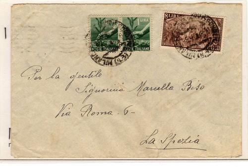 Storia postale lettera coppia