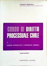 CORSO DI DIRITTO PROCESSUALE CIVILE - CRISANTO MANDRIOLI - GIAPPICHELLI EDITORE
