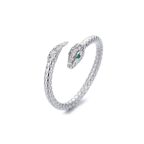 Anello serpente argento