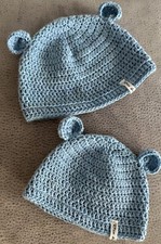 Cappellino Neonato Uncinetto orsetto 