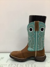 Lady Rebel By Durango Powder N Lace Saddle Western Women’s Boots SZ 6M,Preowned.