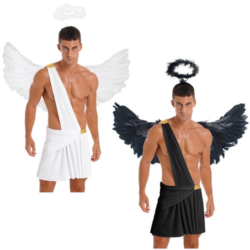 Costume angelo adulto - uomo, 3