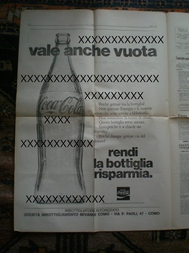 Coca cola ritaglio vale - ritaglio:, "vale