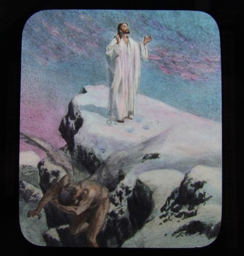 Glass magic lantern slide - magic, the