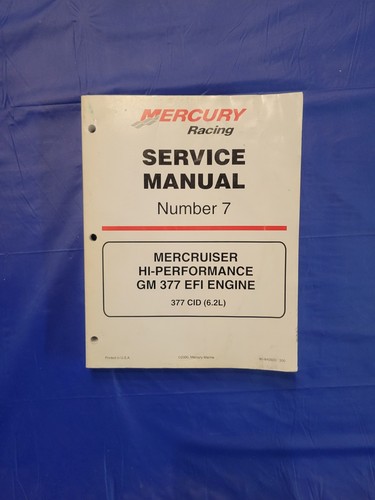 Mercury racing service manual - service,