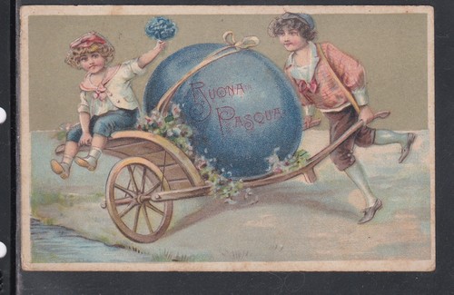 Cartolina buona pasqua - pasqua, bambini