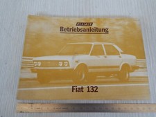 MANUALE USO MANUTENZIONE ORIGINALE 1978 FIAT 132 1600 2000 2500 D IN TEDESCO