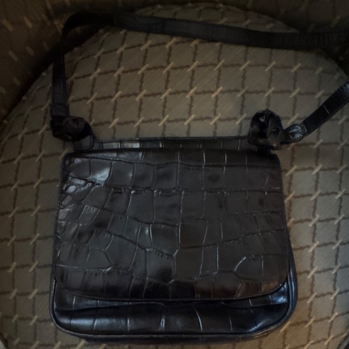 Borsa tracolla nera motivo - a,
