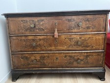 Antico Cassettone Canterato 600 Lastronato