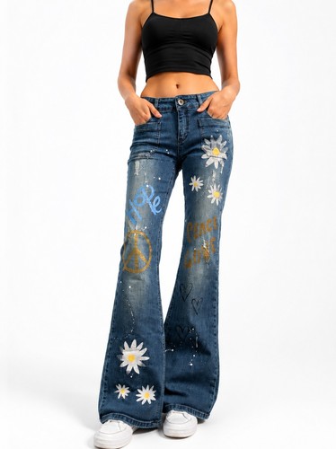 Jeans donna flare - donna, a