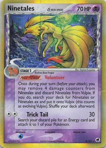 Pokémon tcg ninetails - tcg, (specie