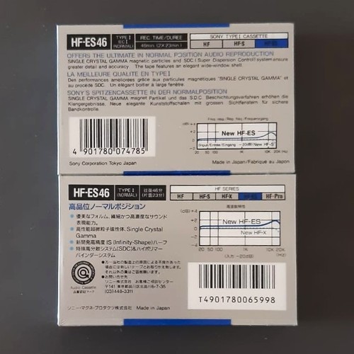 Audio cassette sony es - hf-es, 46