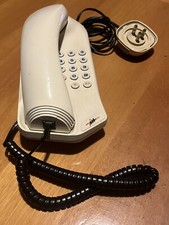 Cornetta Telefonica Sip Vintage Bianco Panna TELEFONO Anni 90 “modello Virgola”