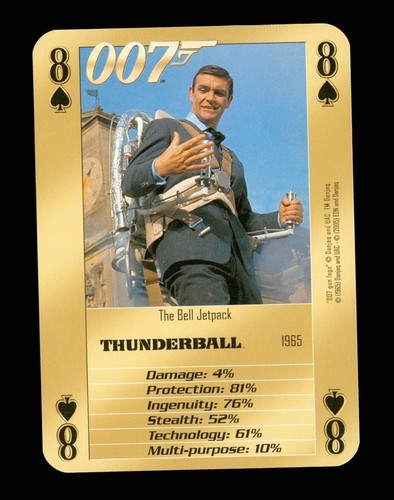 Playing card 007 bonds - 1, x
