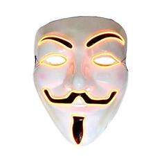 Maschera V x Vendetta Anonymous Costume Carnevale Led Luminoso L.4535