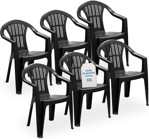 Sedia giardino plastica - da,