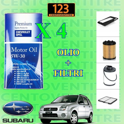 Kit tagliando subaru - justy, iii