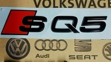 Audi SQ5 scritta emblema nero lucido adesivo S-line portellone 36 x 145 mm