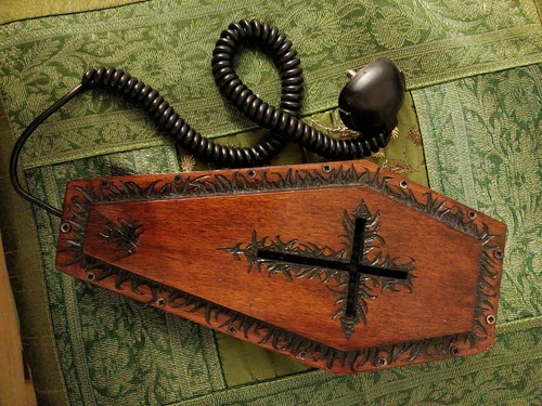 Telefono funzionante legno - in,