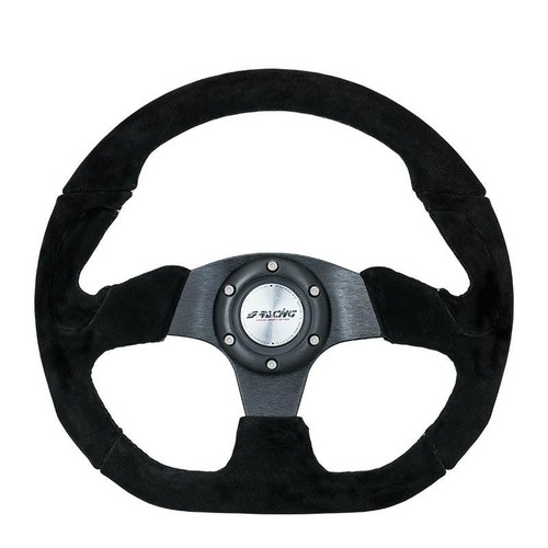Volante sportivo camoscio nero