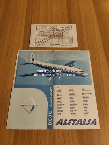 Vintage biglietto aereo - vintage,