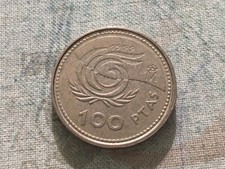 Moneta spagna 100 pesetas - spagna,