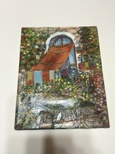 Ernesto Rispoli Balcone Fiorito Olio su tela Firmato 1998 20x25 cm certificato