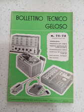 BOLLETTINO TECNICO GELOSO n. 71-72 PRIMAVERA ESTATE 1958 Amplificatore Radio RF