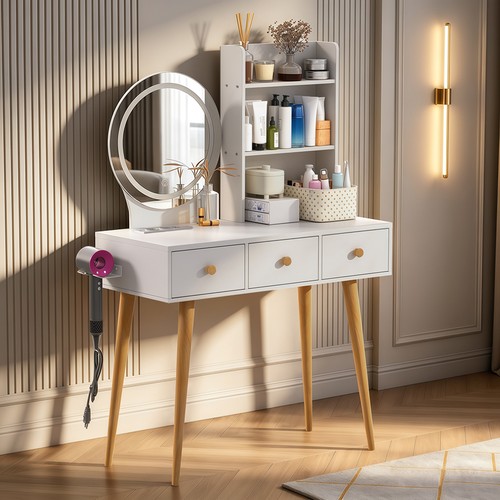 Tavolo trucco con specchio - tavolo,