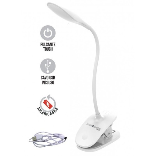 Lampada tavolo con clip - da,