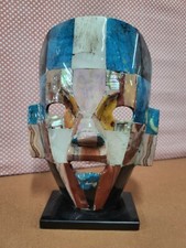 Maschera Maya Azteca In Pietra