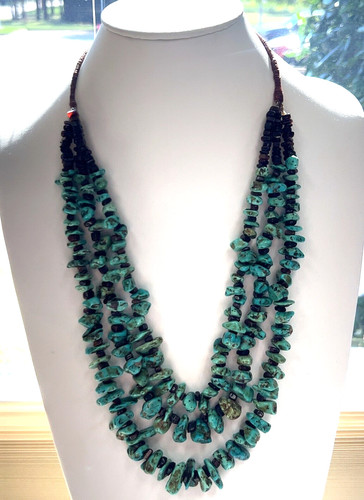 Collana perline turchese - collana, in