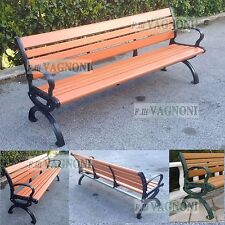 Panchina giardino in ghisa e